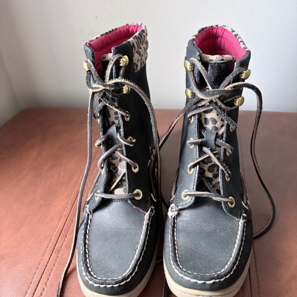 Sperry Hikerfish Leather Boots - Picture 4 of 8